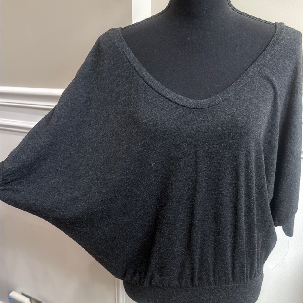 Poof! Charcoal Gray Women's Blouse